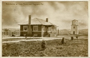 Residence at Game Farm near Hayward, California mailed 1912  